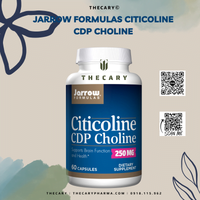 Jarrow Formulas Citicoline CDP Choline 250 mg - 60 viên - US