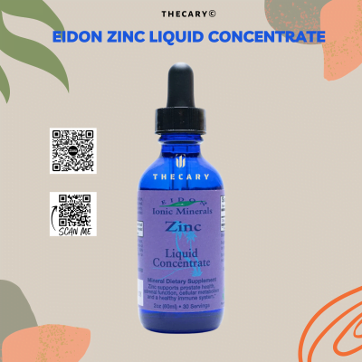 Kẽm tinh khiết cô đặc dạng lỏng - Eidon Mineral Supplements Ionic Minerals Zinc Liquid Concentrate 60ml - US